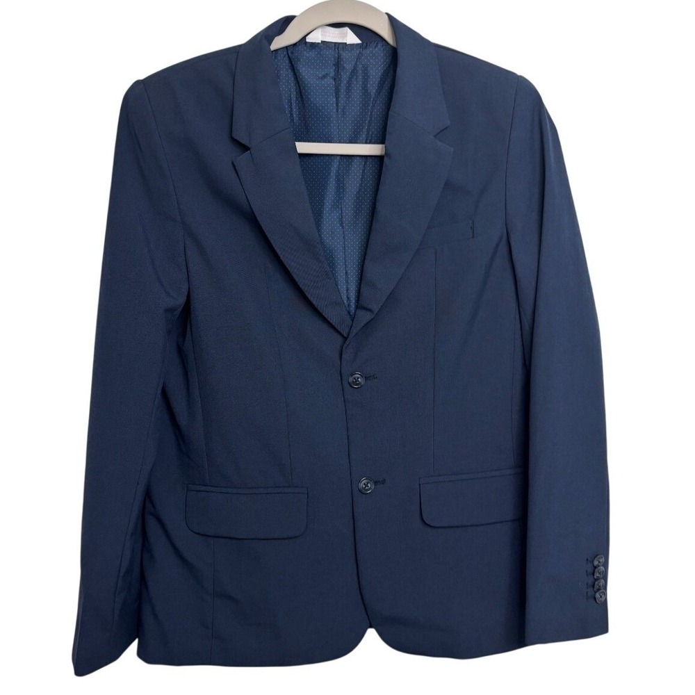 Cat And Jack Boys Navy Suit Jacket Size 14 Only Worn Once Lined